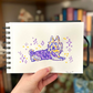 Stylized Colorful Pet Portrait Illustration