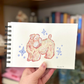 Stylized Colorful Pet Portrait Illustration
